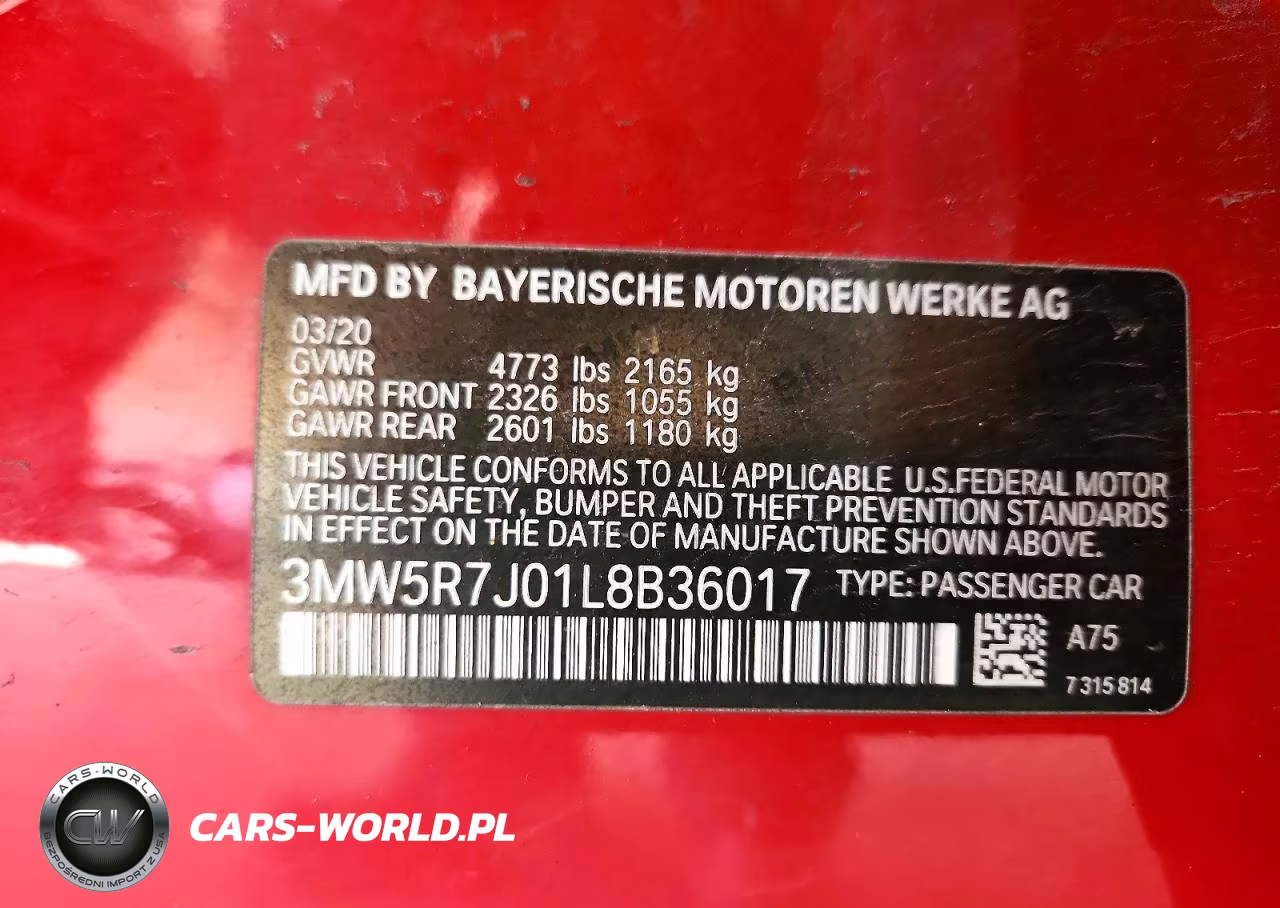 2020 BMW 330Xi VIN:3MW5R7J01L8B36017 - 12
