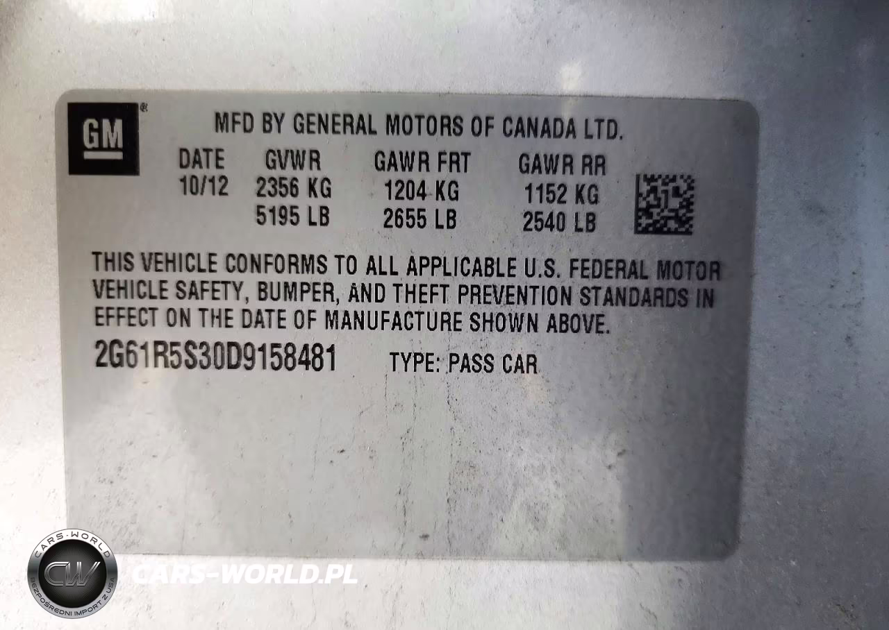 2013 Cadillac Xts Luxury Collection VIN:2G61R5S30D9158481 - 12