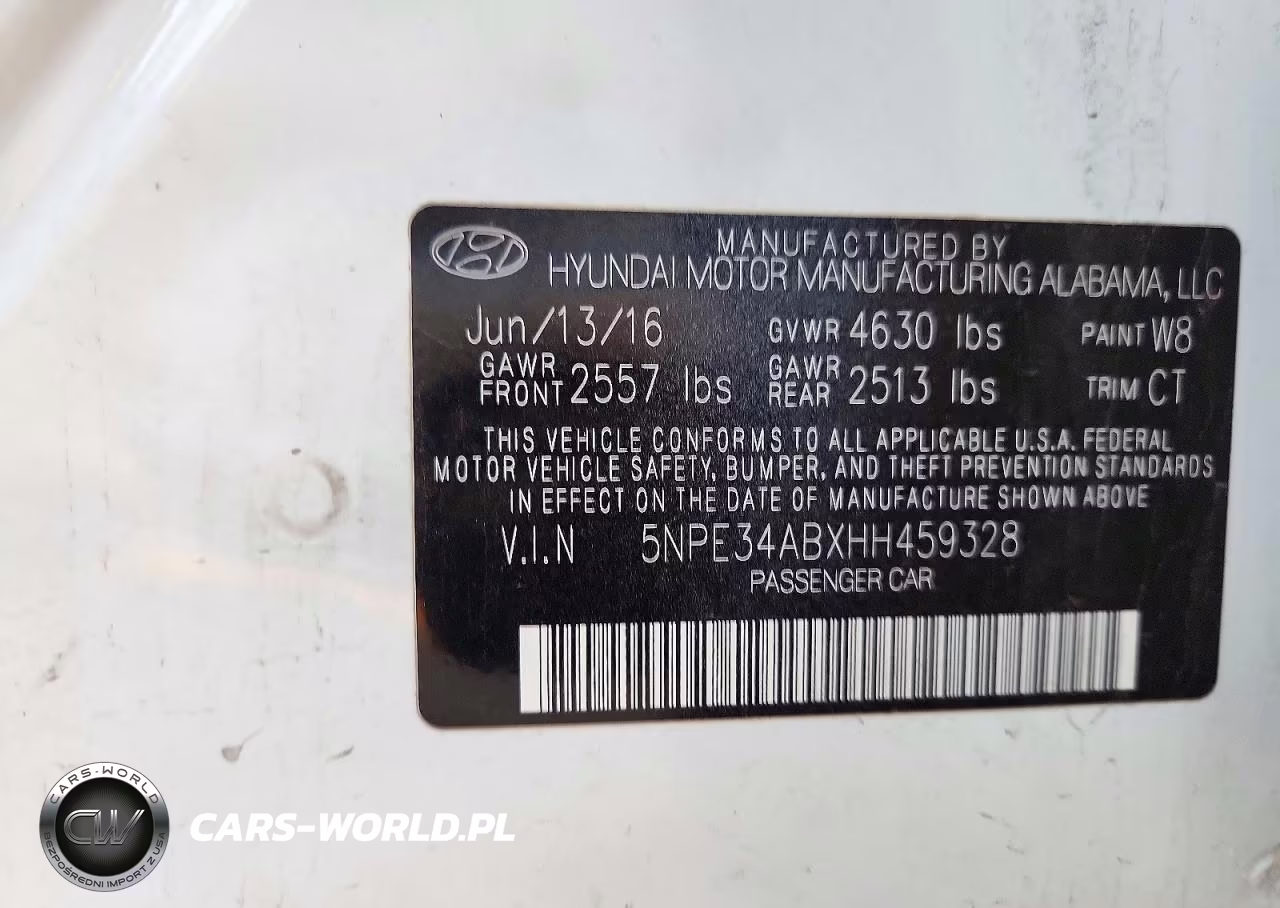 2017 Hyundai Sonata Limited 2.0T VIN:5NPE34ABXHH459328 - 12