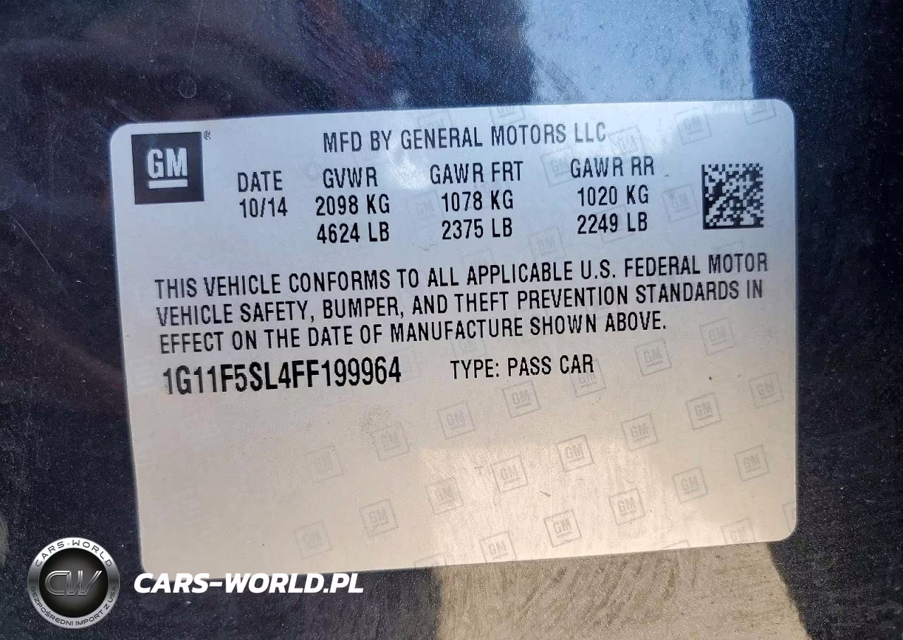 2015 Chevrolet Malibu Ltz VIN:1G11F5SL4FF199964 - 12