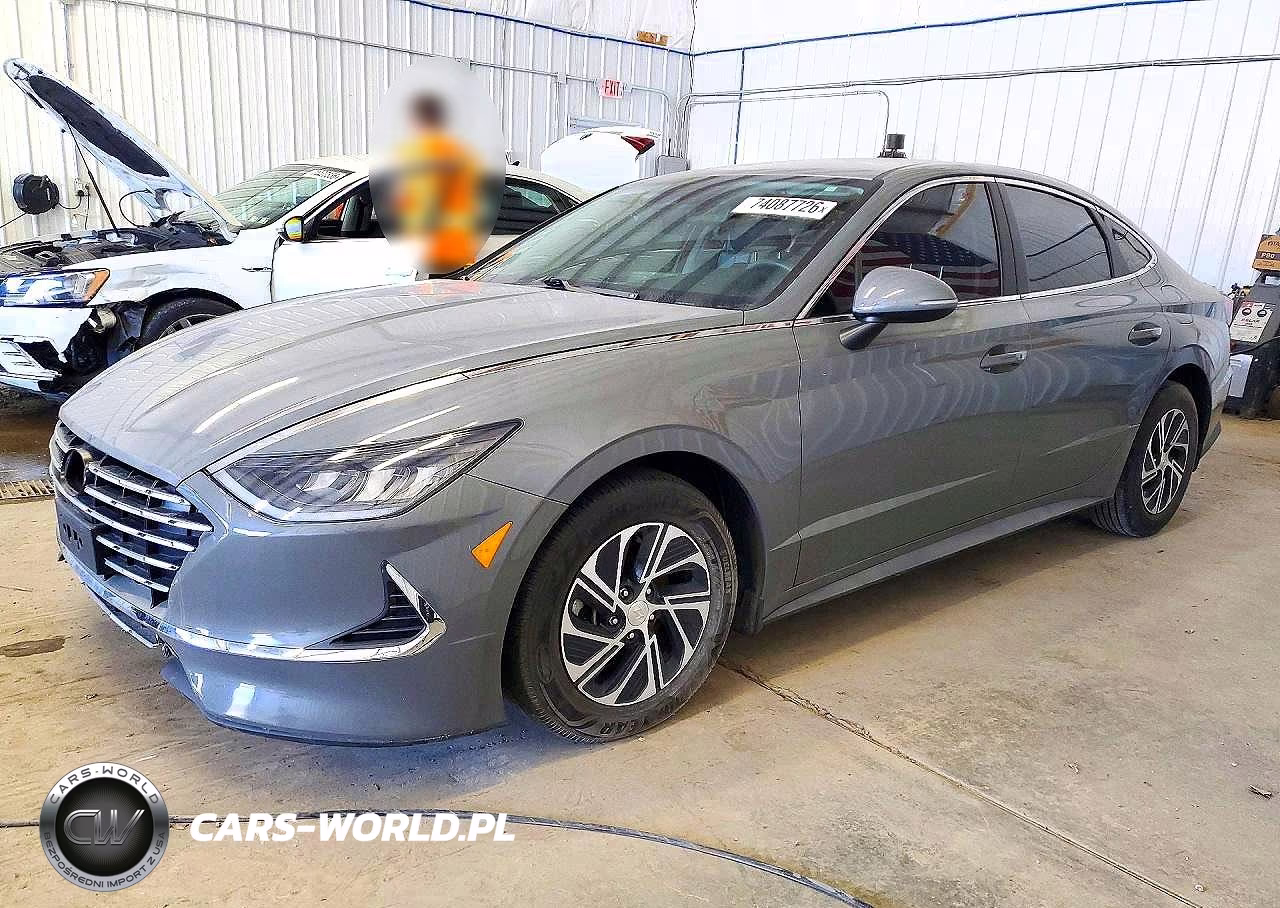 2021 Hyundai Sonata Hybrid Blue VIN:KMHL24JJ2MA029176 - 1