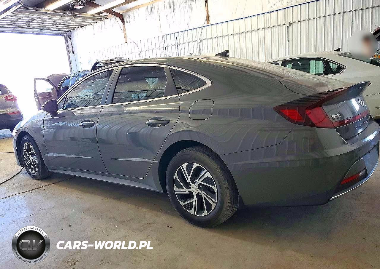 2021 Hyundai Sonata Hybrid Blue VIN:KMHL24JJ2MA029176 - 2