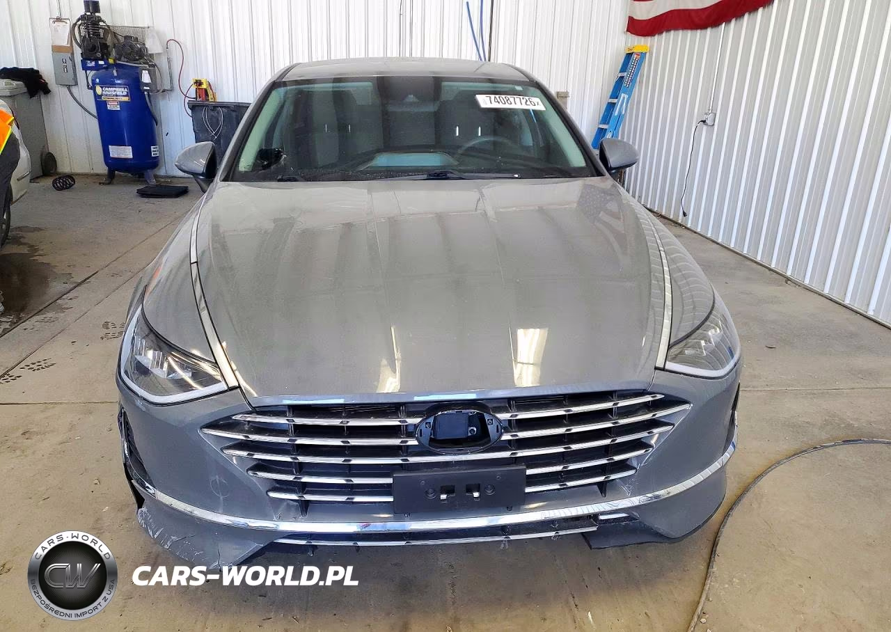 2021 Hyundai Sonata Hybrid Blue VIN:KMHL24JJ2MA029176 - 5