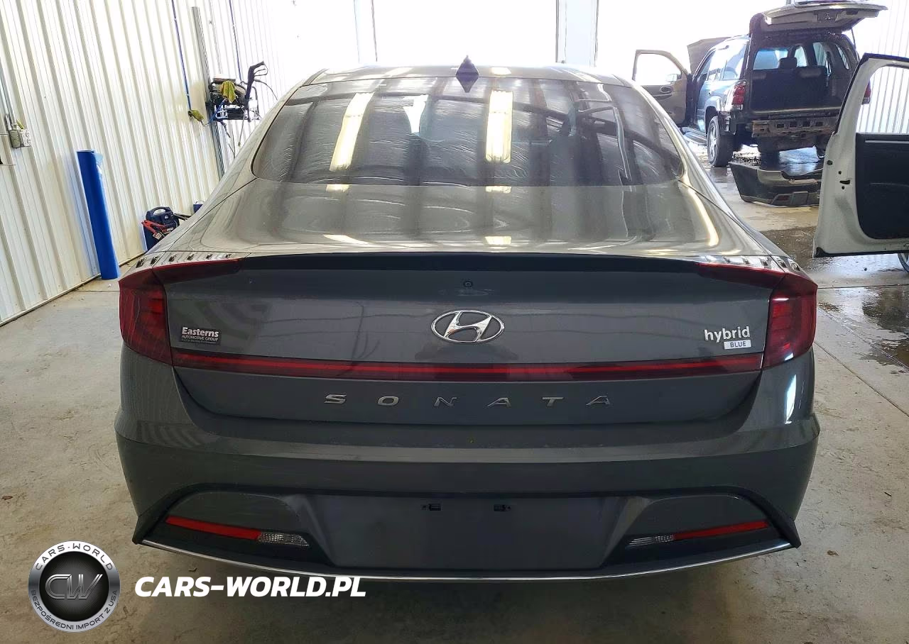 2021 Hyundai Sonata Hybrid Blue VIN:KMHL24JJ2MA029176 - 6