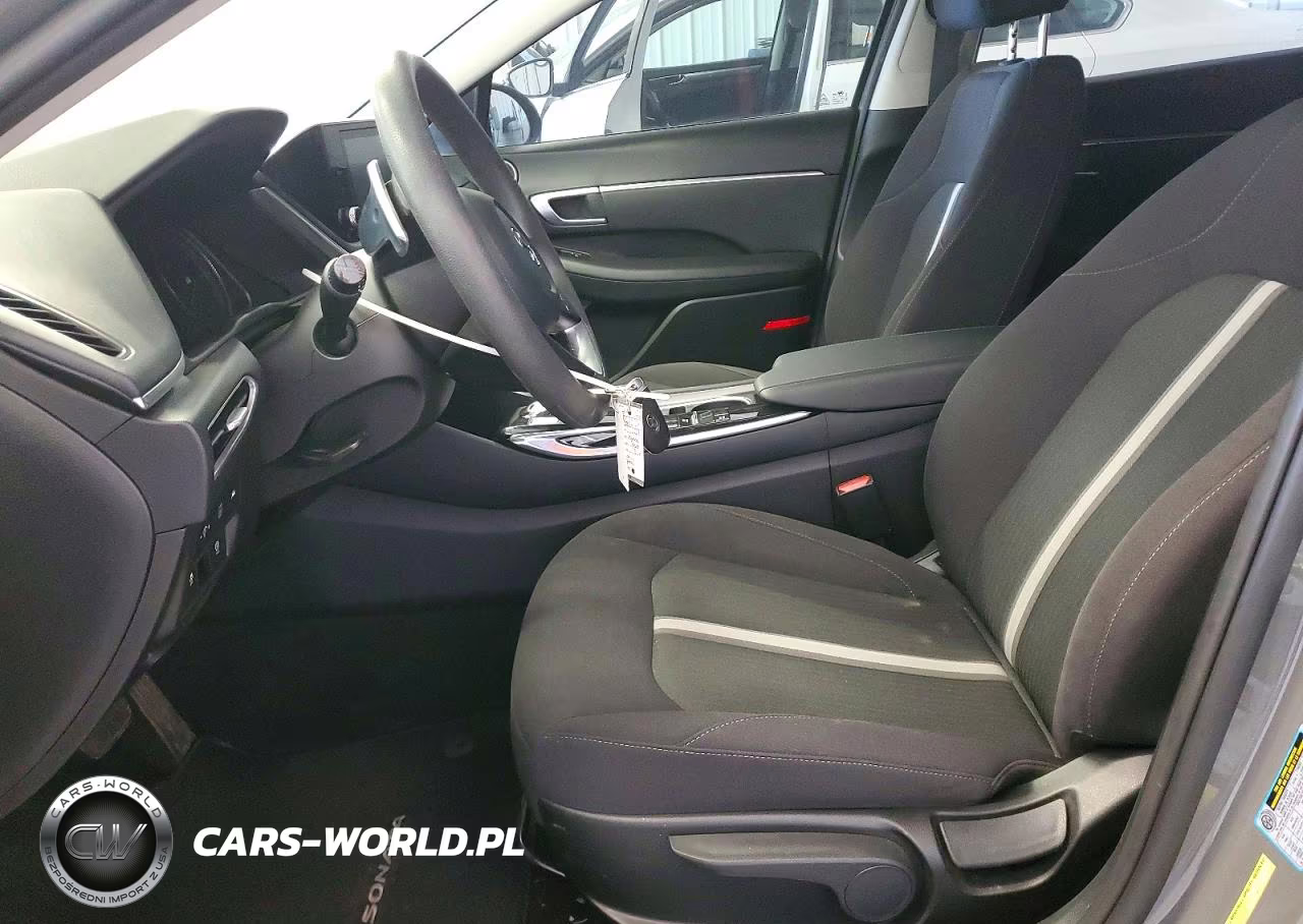 2021 Hyundai Sonata Hybrid Blue VIN:KMHL24JJ2MA029176 - 7