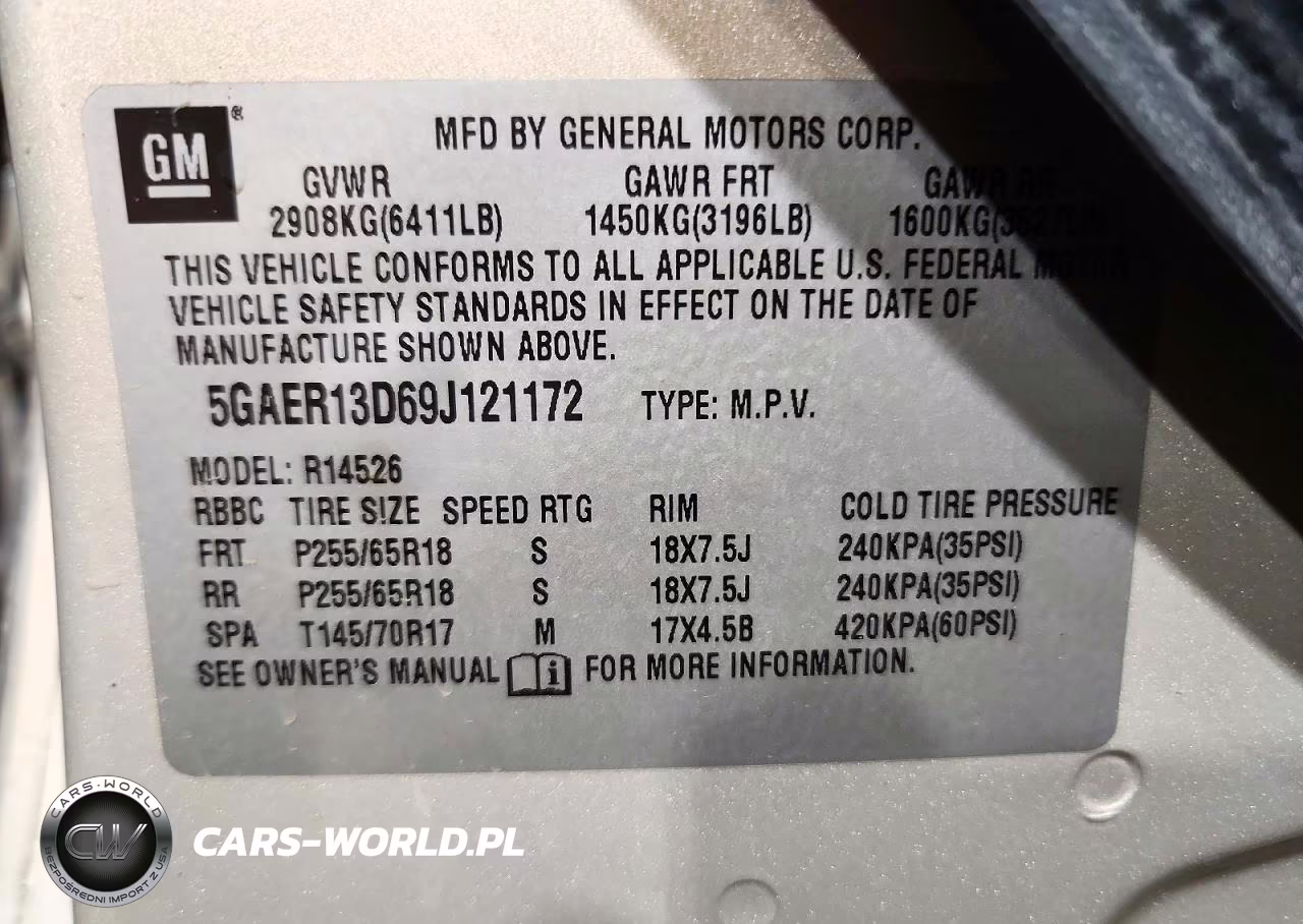 2009 Buick Enclave Cx VIN:5GAER13D69J121172 - 13