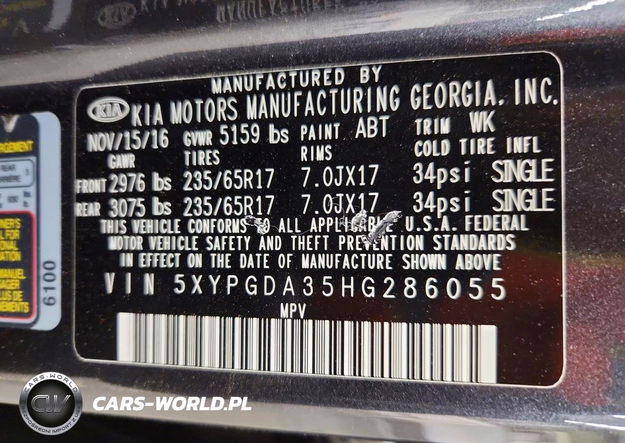 2017 Kia Sorento Lx VIN:5XYPGDA35HG286055 - 14