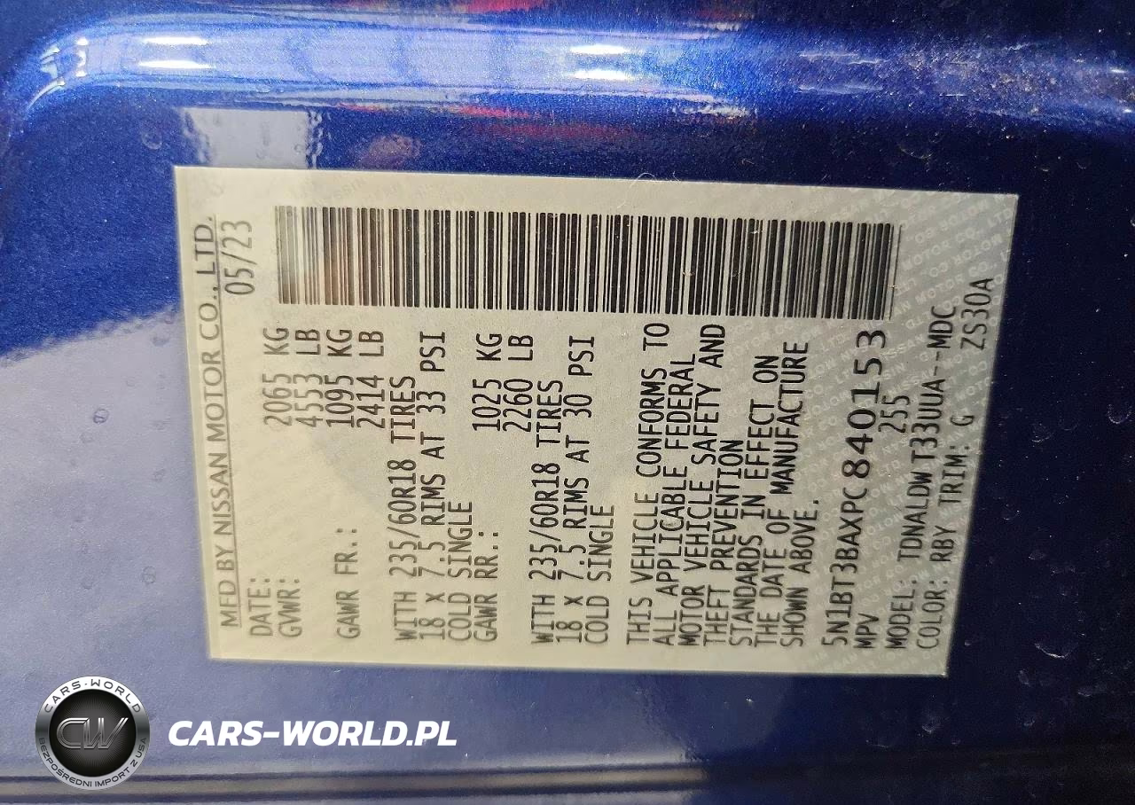 2023 Nissan Rogue Sv VIN:5N1BT3BAXPC840153 - 13