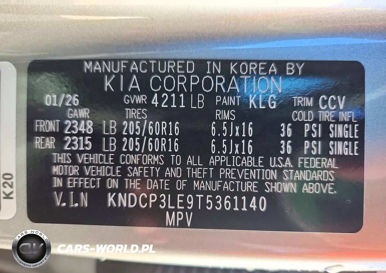 2026 Kia Niro Lx VIN:KNDCP3LE9T5361140 - 14