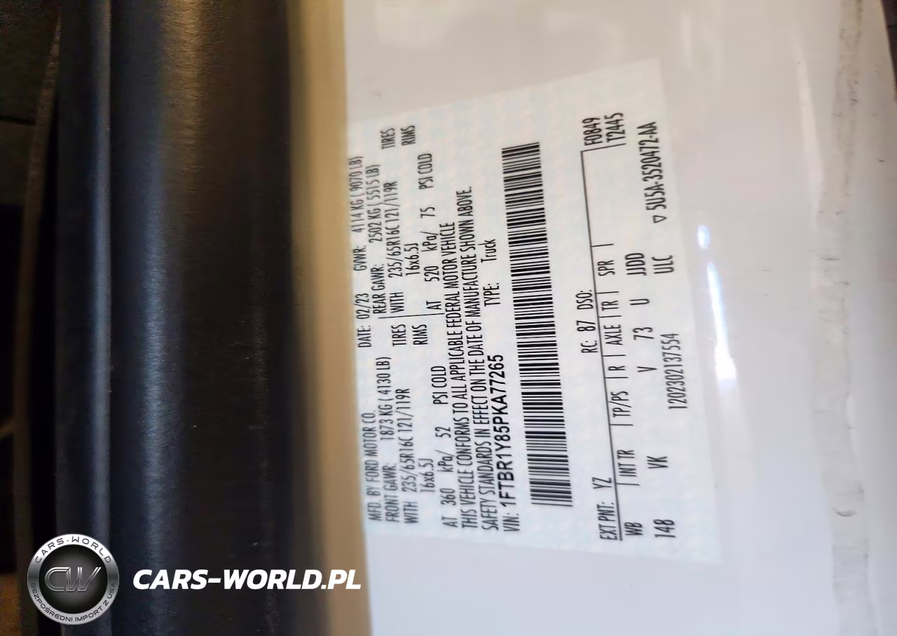 2023 Ford Transit T-250 VIN:1FTBR1Y85PKA77265 - 13