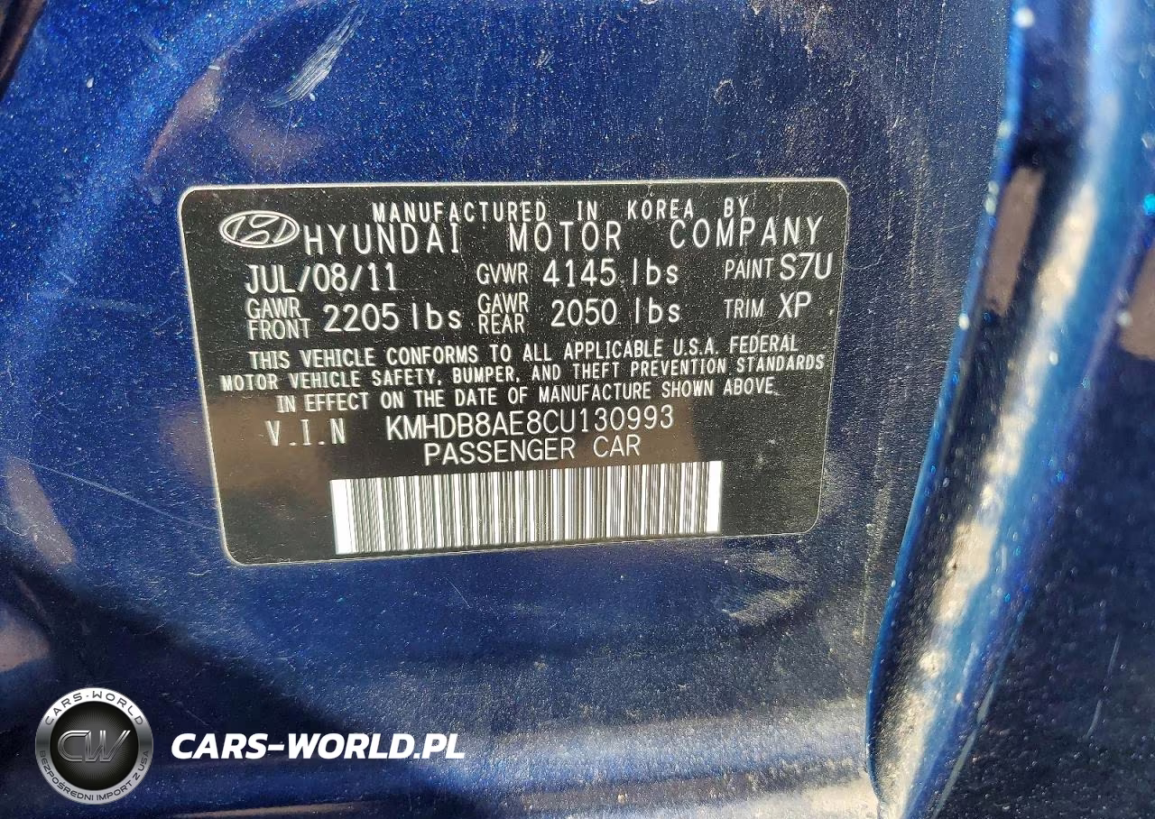 2012 Hyundai Elantra Touring Gls VIN:KMHDB8AE8CU130993 - 12