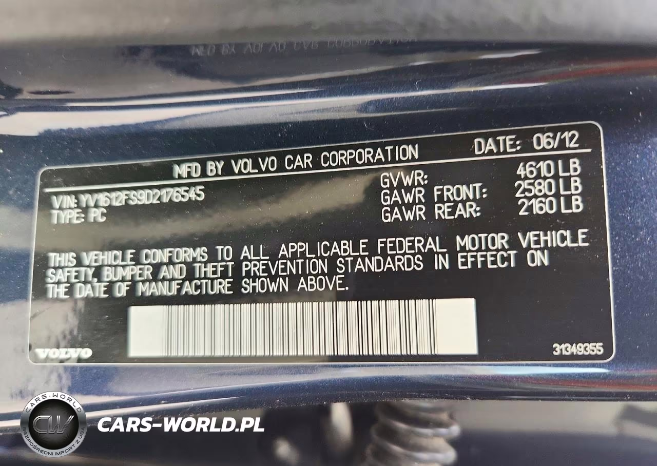 2013 Volvo S60 T5 VIN:YV1612FS9D2176545 - 12