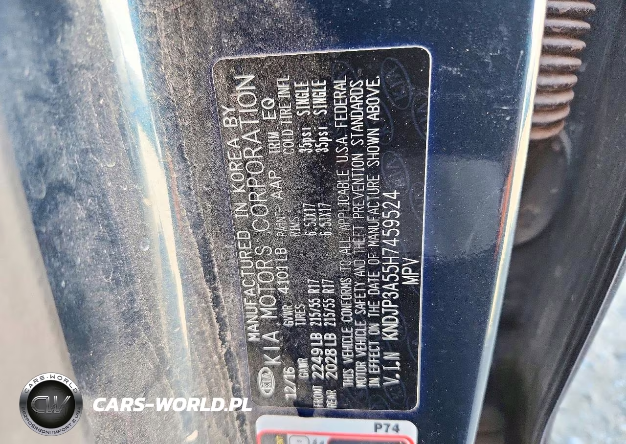2017 Kia Soul + VIN:KNDJP3A55H7459524 - 12