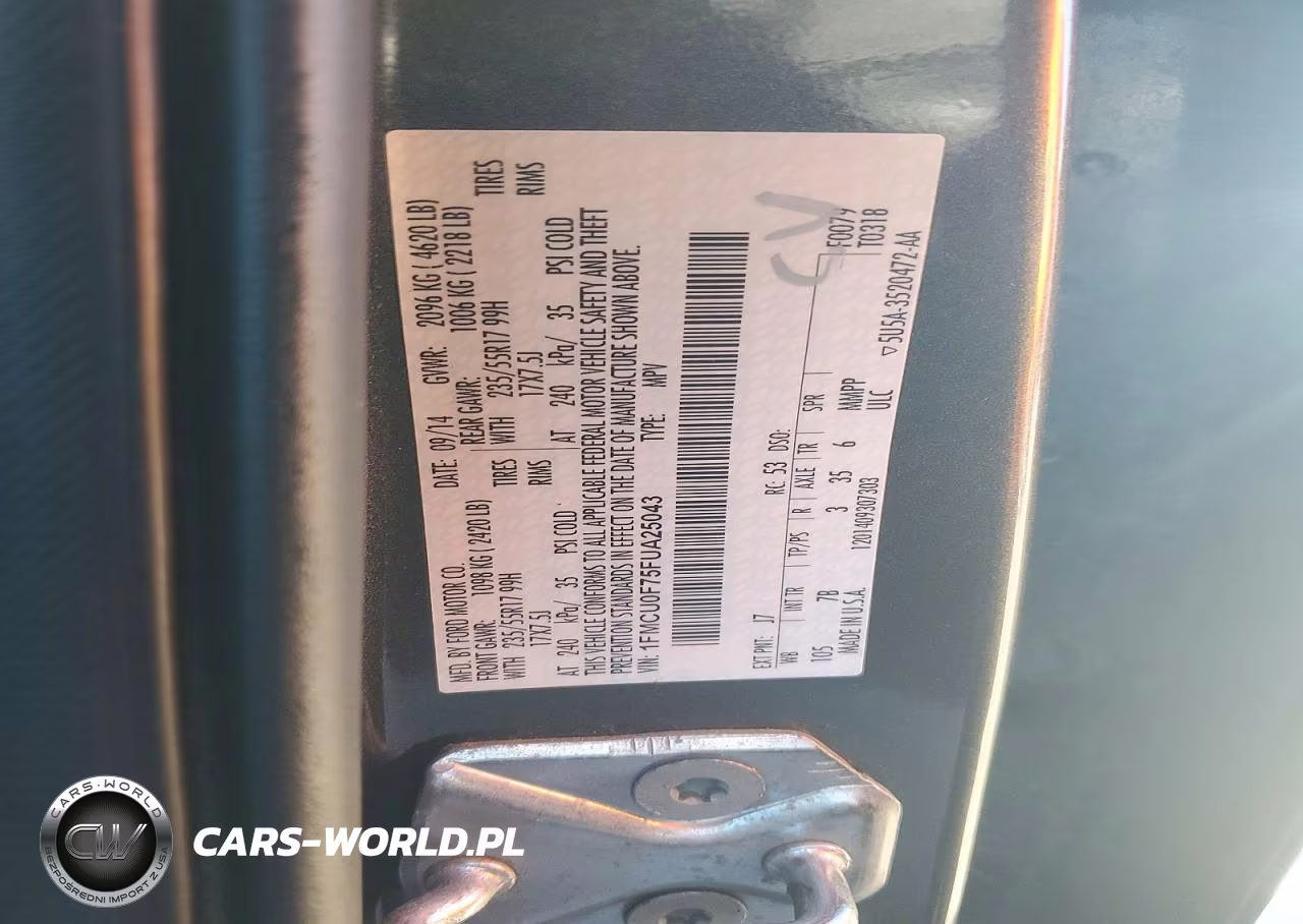 2015 Ford Escape S VIN:1FMCU0F75FUA25043 - 13