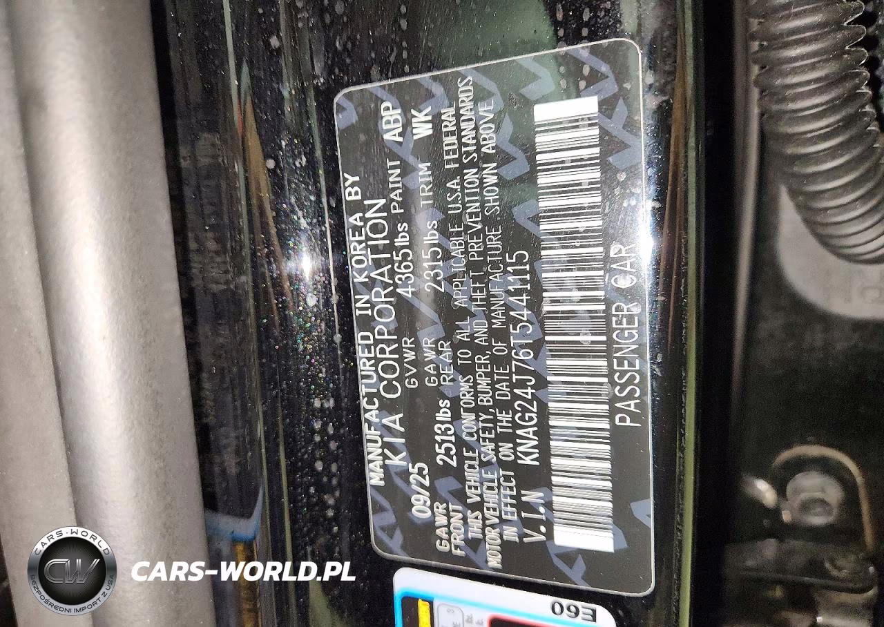 2026 Kia K5 Lxs VIN:KNAG24J76T5441115 - 12