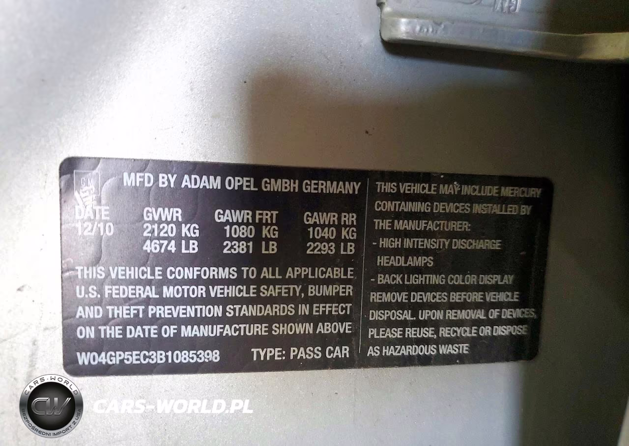 2011 Buick Regal Cxl VIN:W04GP5EC3B1085398 - 12