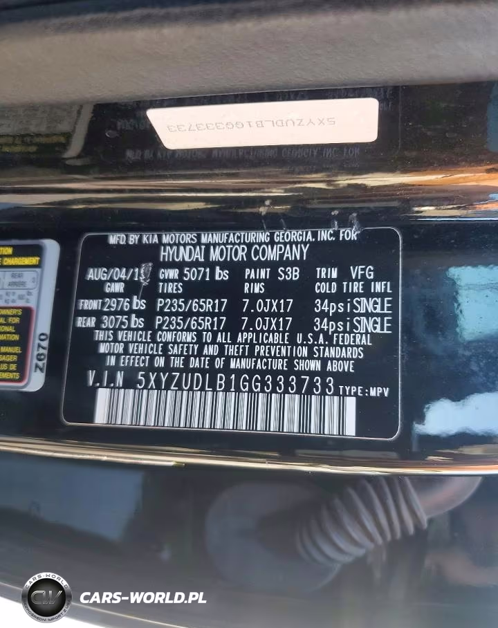 2016 Hyundai Santa Fe Sport 2.4L VIN:5XYZUDLB1GG333733 - 13