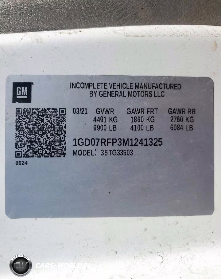 2021 GMC Savana Box Truck VIN:1GD07RFP3M1241325 - 13