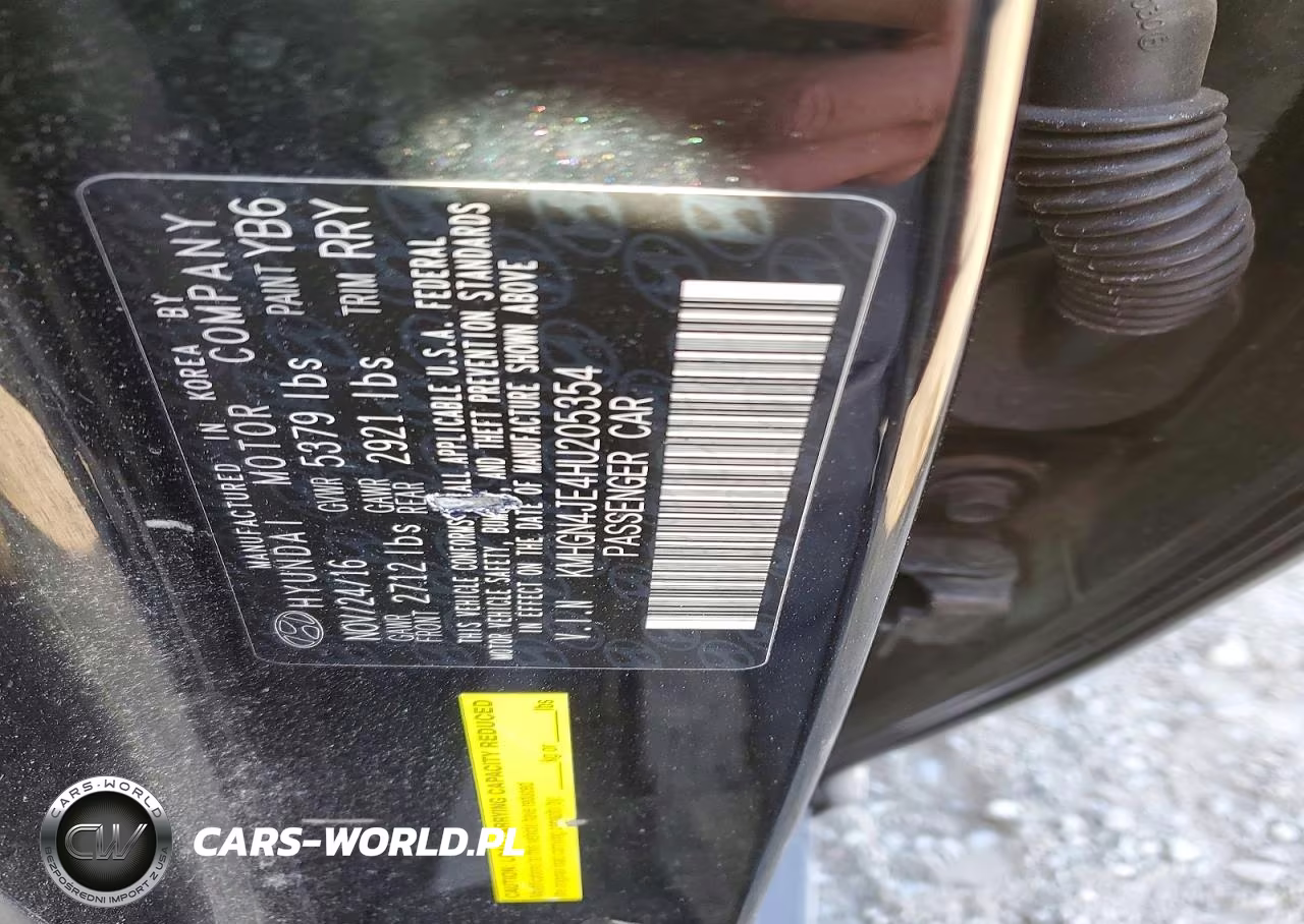 2017 Genesis G80 3.8 VIN:KMHGN4JE4HU205354 - 13