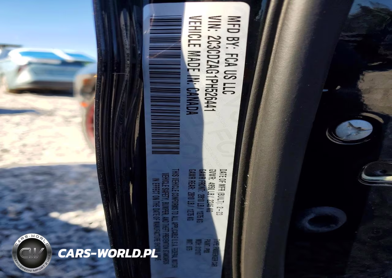 2023 Dodge Challenger Sxt VIN:2C3CDZAG1PH526441 - 12