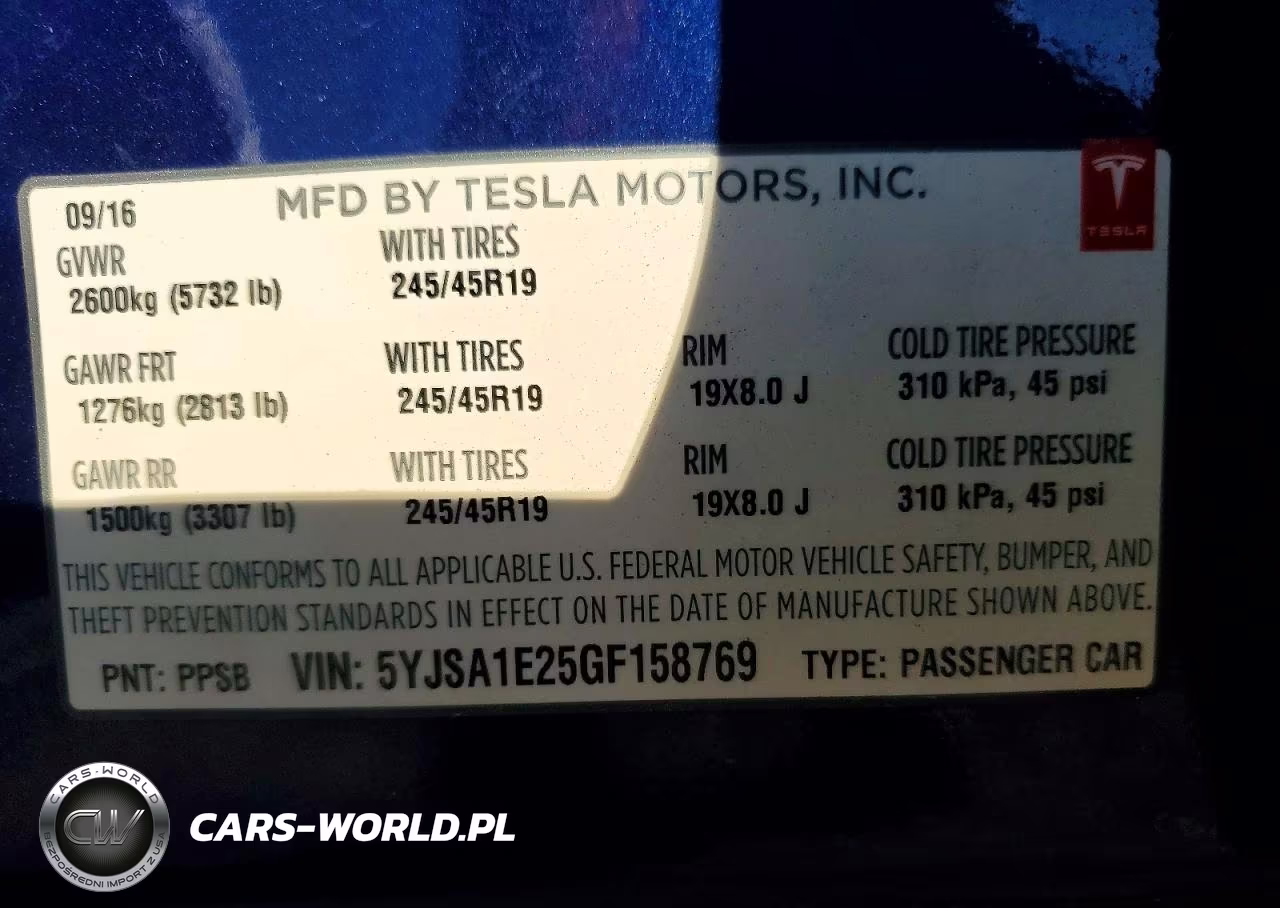 2016 Tesla Model S VIN:5YJSA1E25GF158769 - 12