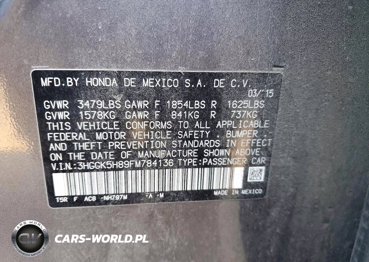 2015 Honda Fit Ex VIN:3HGGK5H89FM784136 - 13