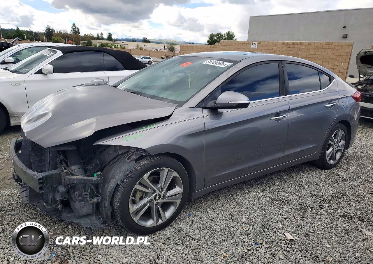 2017 Hyundai Elantra Limited VIN:KMHD84LF0HU180131 - 1