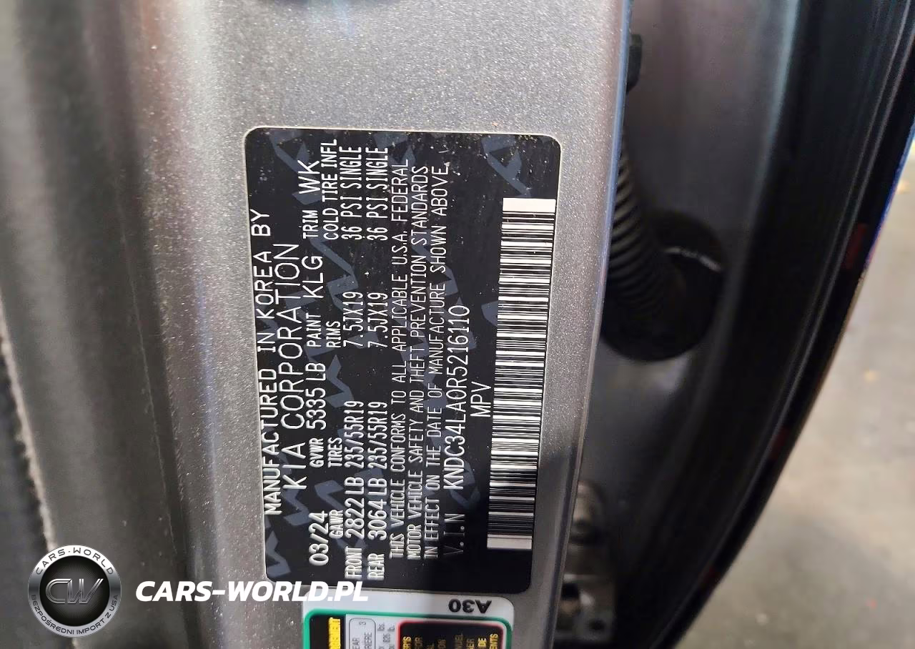 2024 Kia Ev6 Wind VIN:KNDC34LA0R5216110 - 14