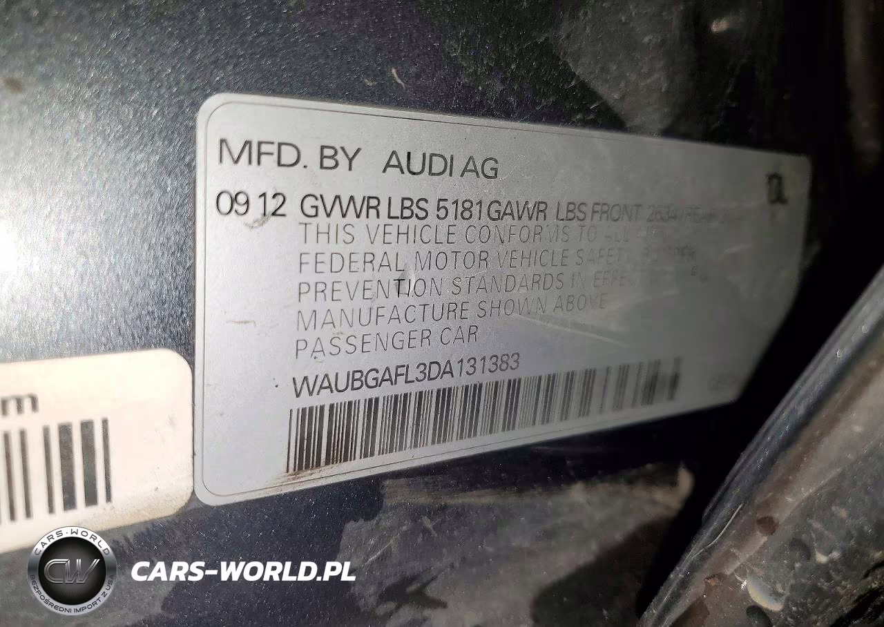 2013 Audi S4 Premium Plus VIN:WAUBGAFL3DA131383 - 12