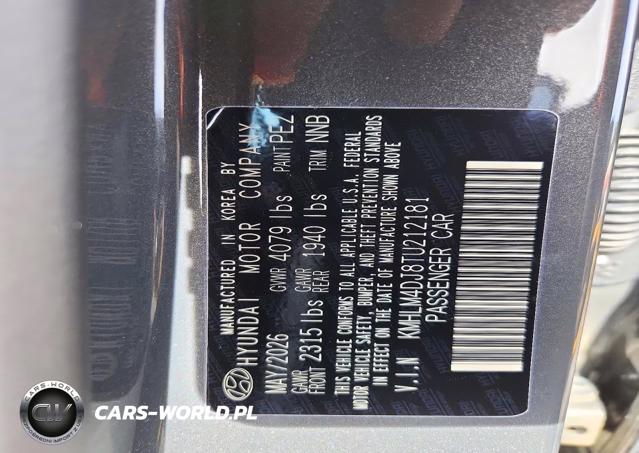 2026 Hyundai Elantra Hybrid Blue VIN:KMHLM4DJ8TU212181 - 12