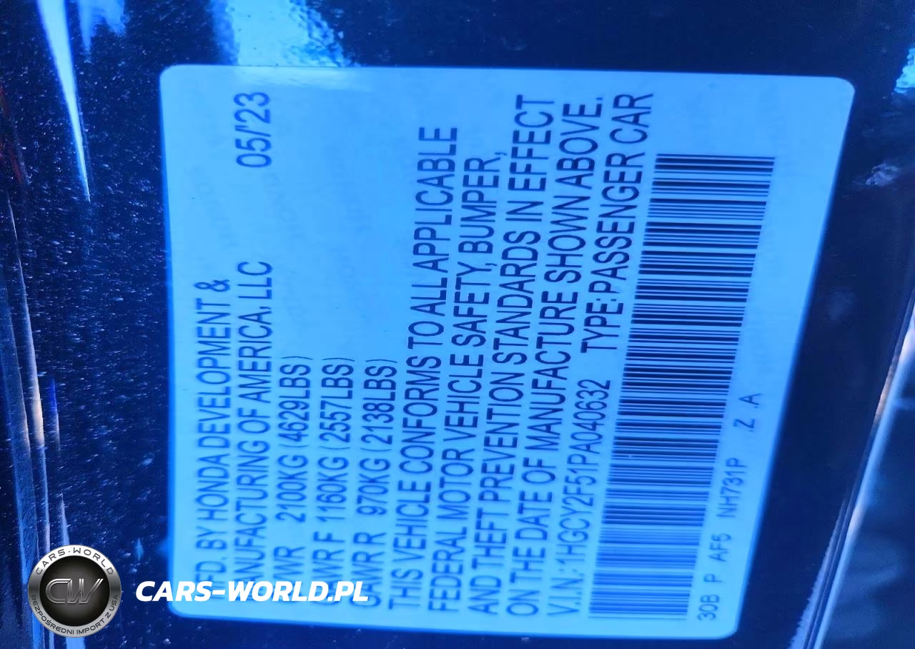 2023 Honda Accord Hybrid Sport VIN:1HGCY2F51PA040632 - 12