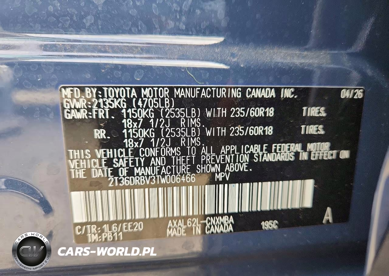 2026 Toyota Rav4 Xle Premium VIN:2T36DRBV3TW006466 - 13