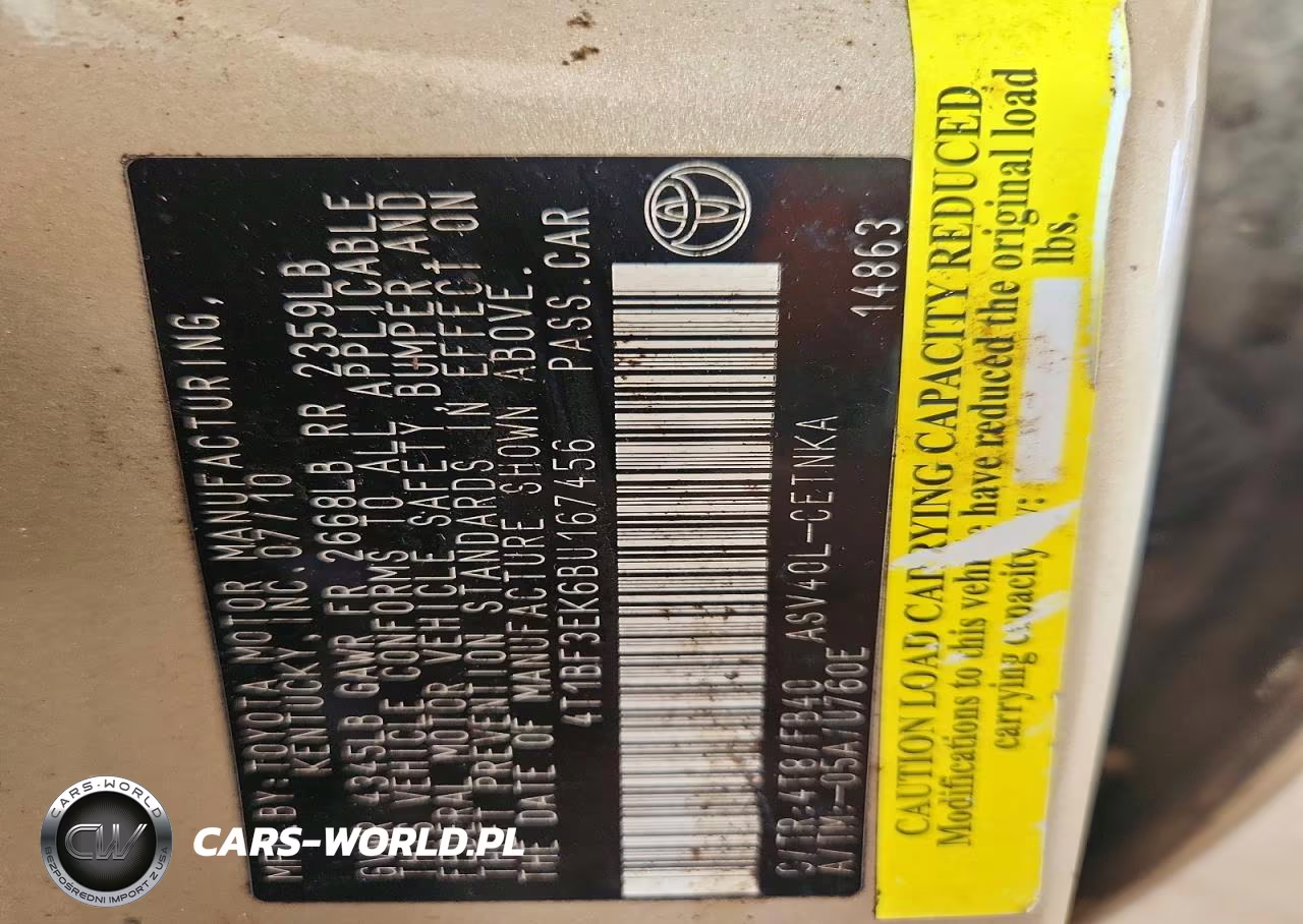 2011 Toyota Camry Le VIN:4T1BF3EK6BU167456 - 12