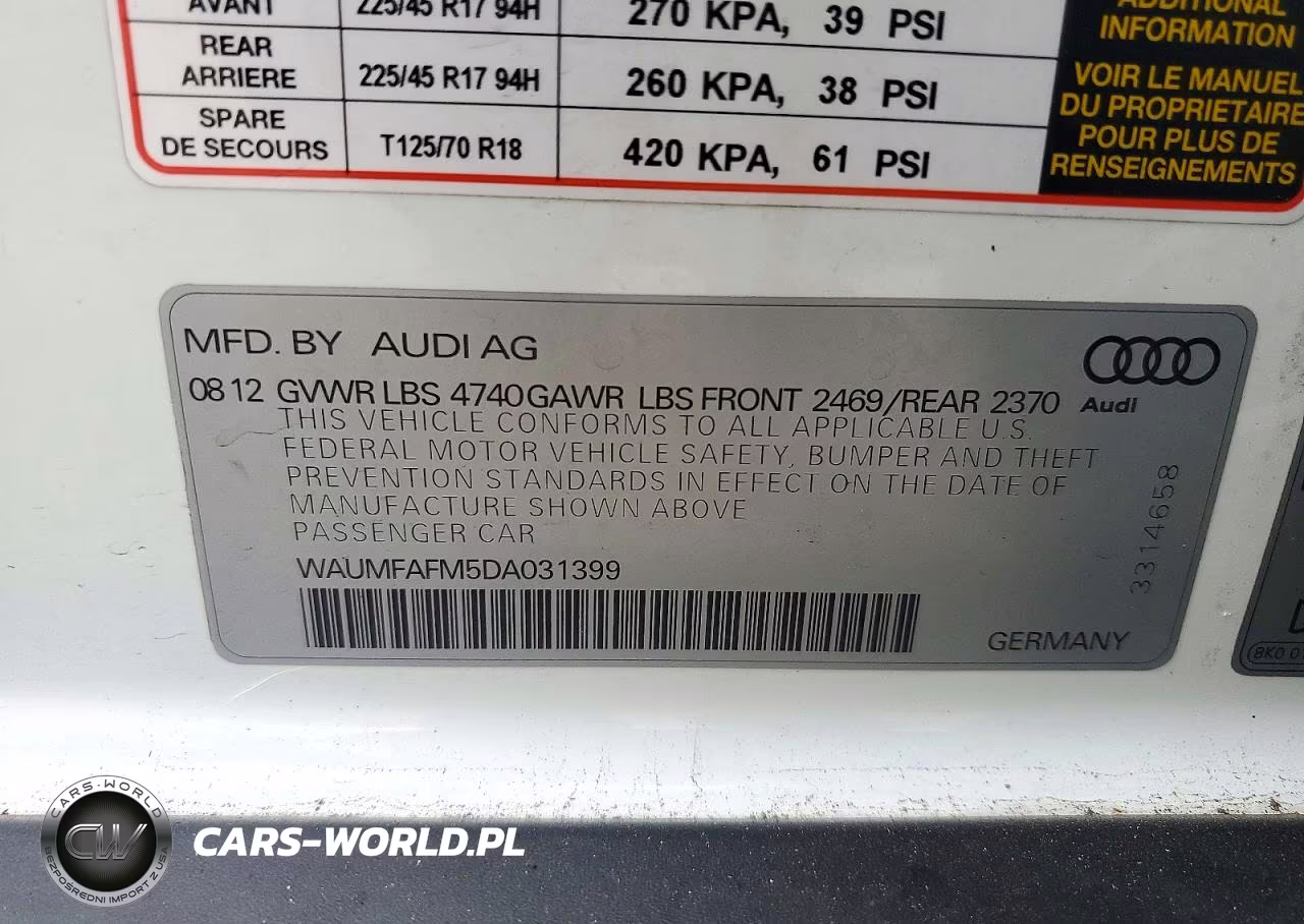 2013 Audi A3 Premium Plus VIN:WAUMFAFM5DA031399 - 13