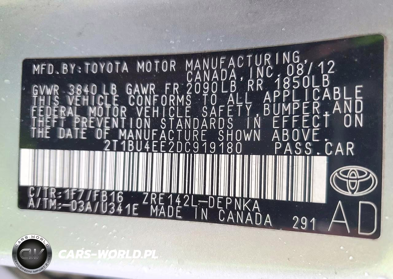 2013 Toyota Corolla Le VIN:2T1BU4EE2DC919180 - 13