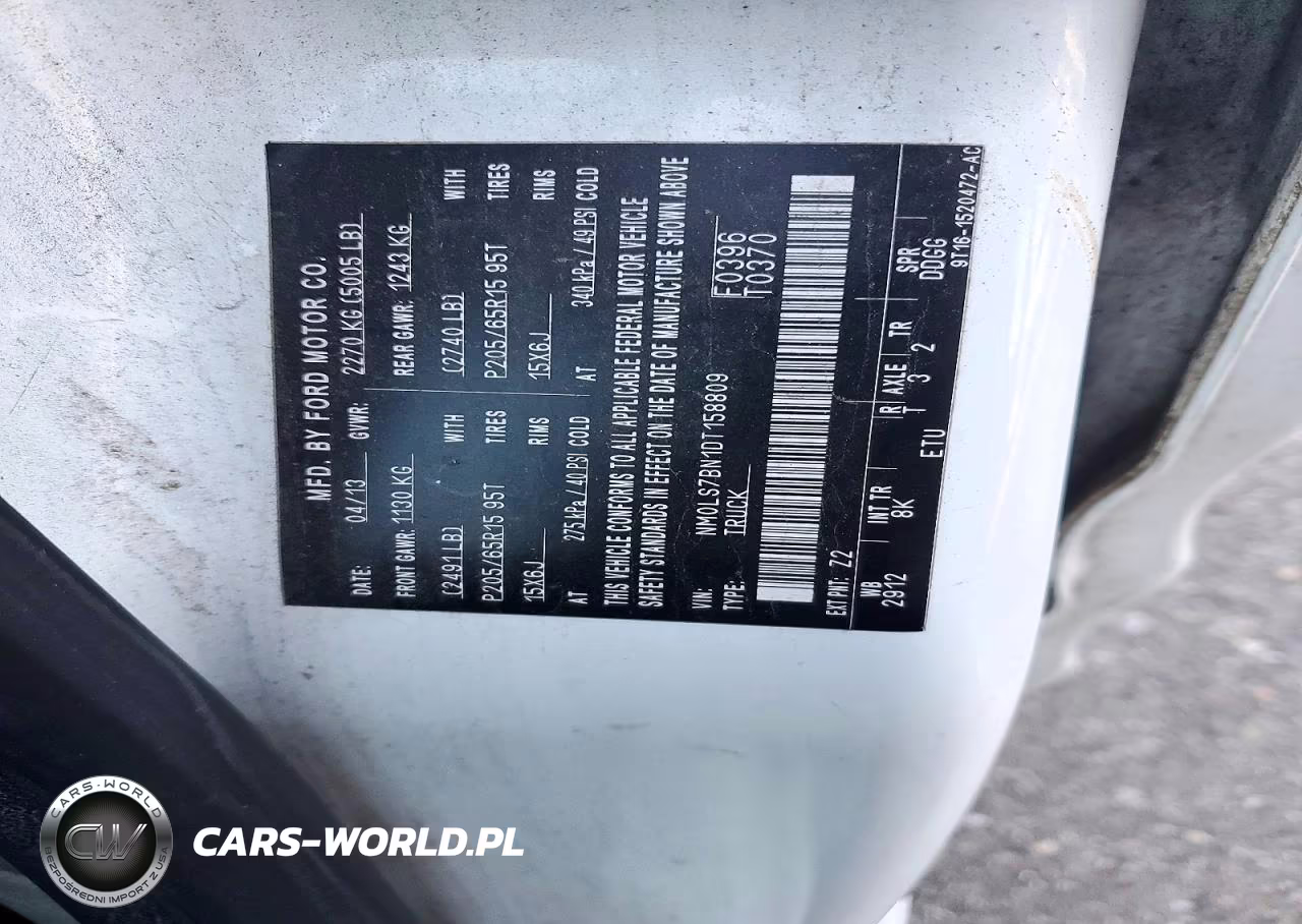 2013 Ford Transit Connect Xlt Delivery Van VIN:NM0LS7BN1DT158809 - 12