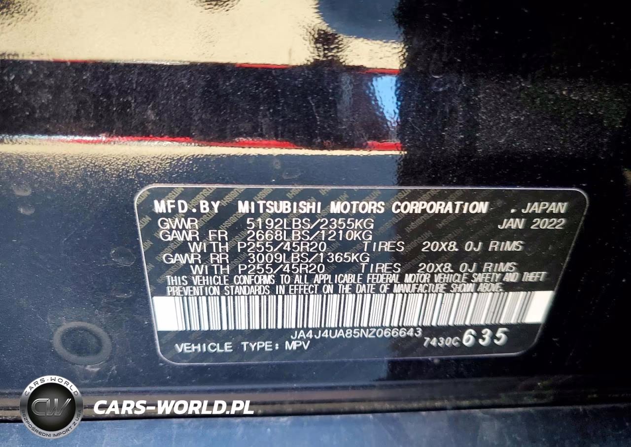 2022 Mitsubishi Outlander Se VIN:JA4J4UA85NZ066643 - 12