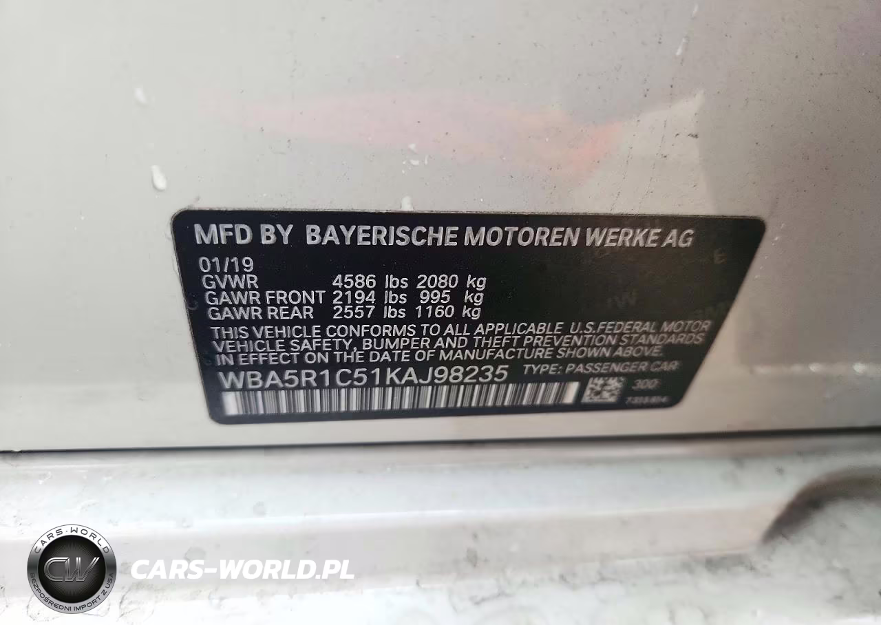 2019 BMW 330I VIN:WBA5R1C51KAJ98235 - 13