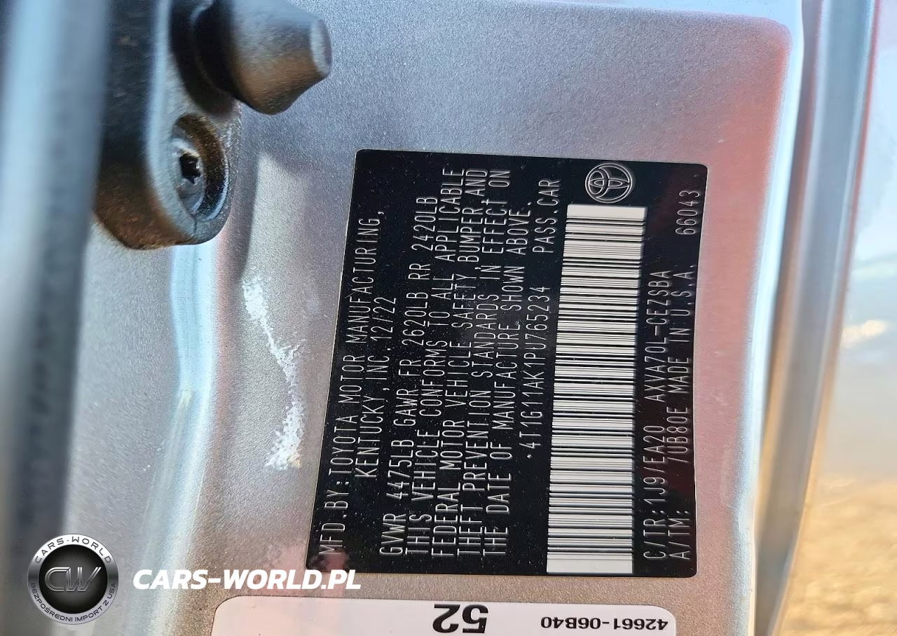 2023 Toyota Camry Se VIN:4T1G11AK1PU765234 - 13