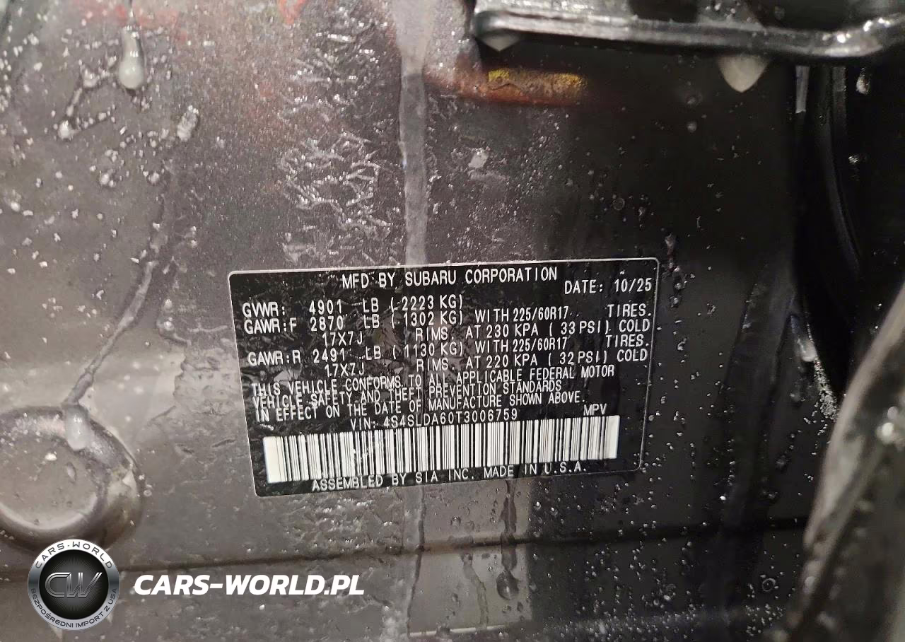 2026 Subaru Forester VIN:4S4SLDA60T3006759 - 13