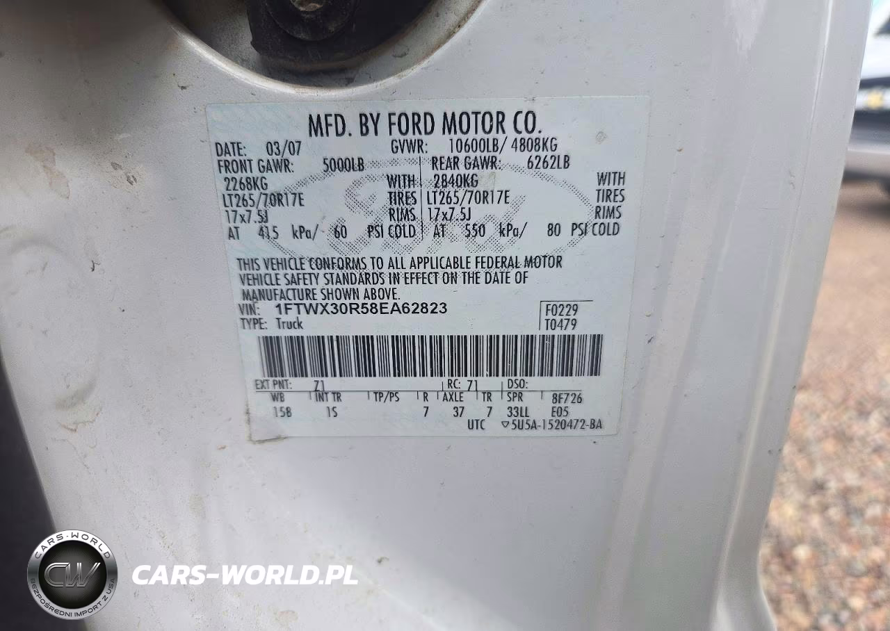 2008 Ford F-350 Lariat-Xl-Xlt VIN:1FTWX30R58EA62823 - 13