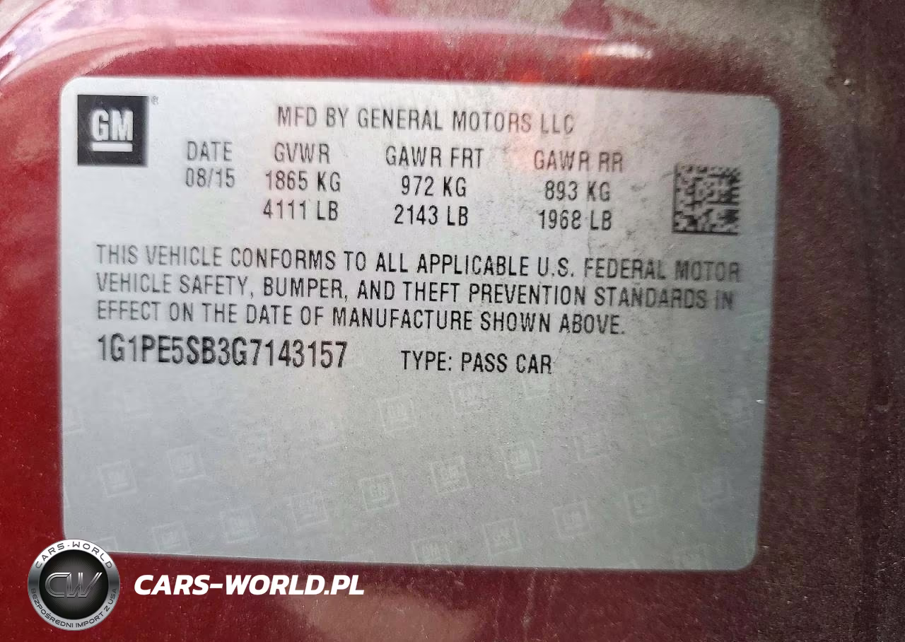 2016 Chevrolet Cruze Limited Lt VIN:1G1PE5SB3G7143157 - 12