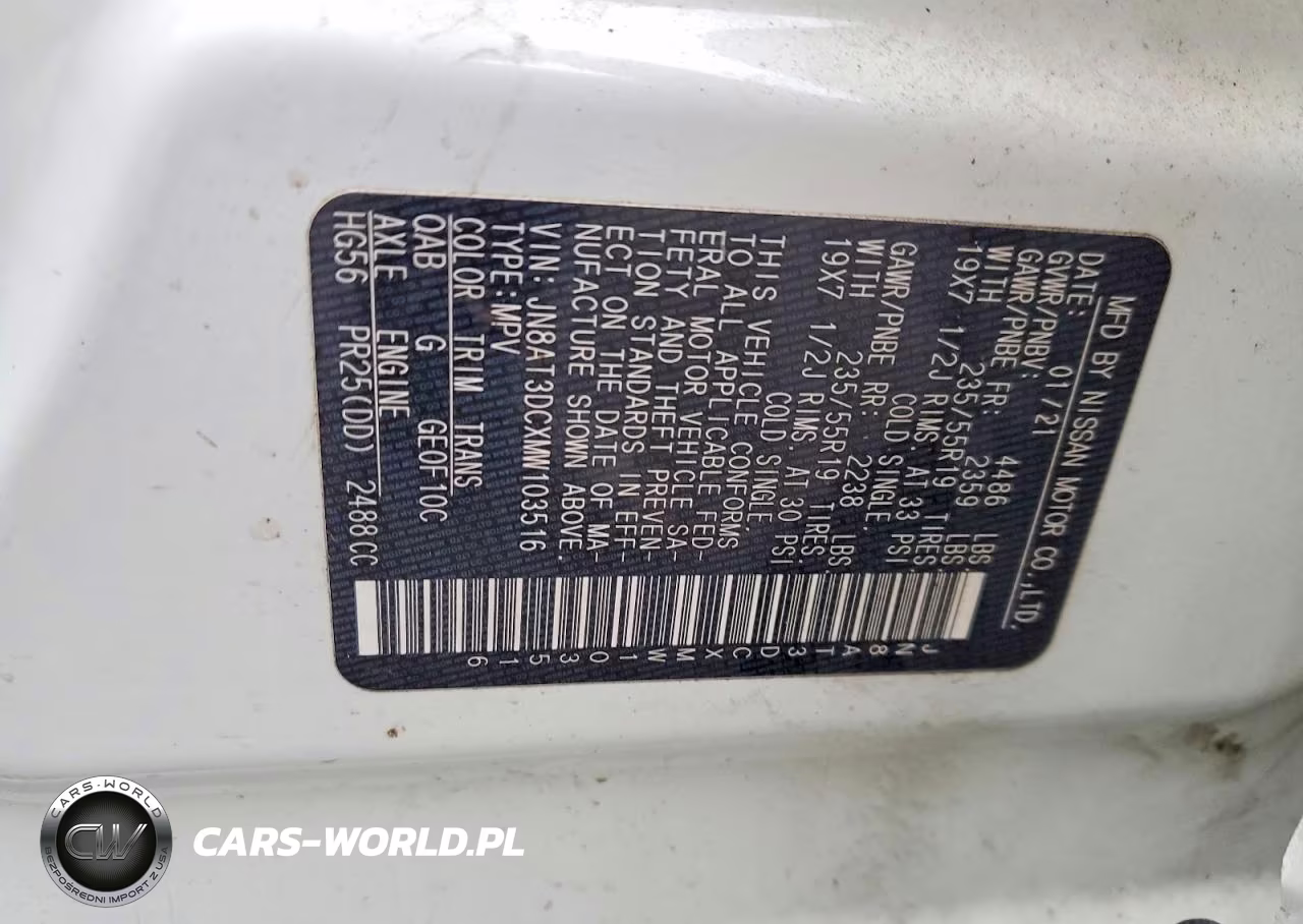 2021 Nissan Rogue Platinum VIN:JN8AT3DCXMW103516 - 13