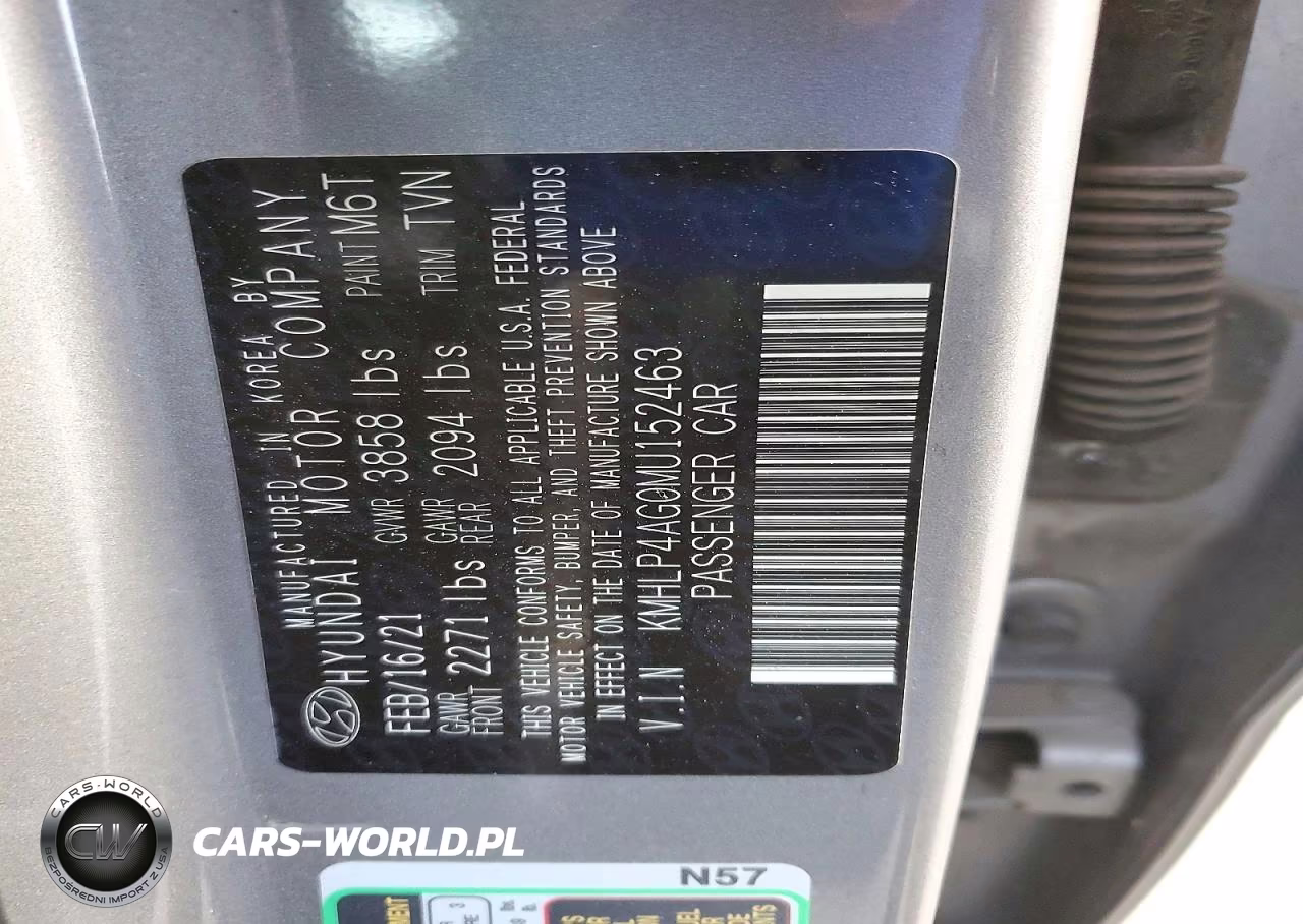 2021 Hyundai Elantra Limited VIN:KMHLP4AG0MU152463 - 13