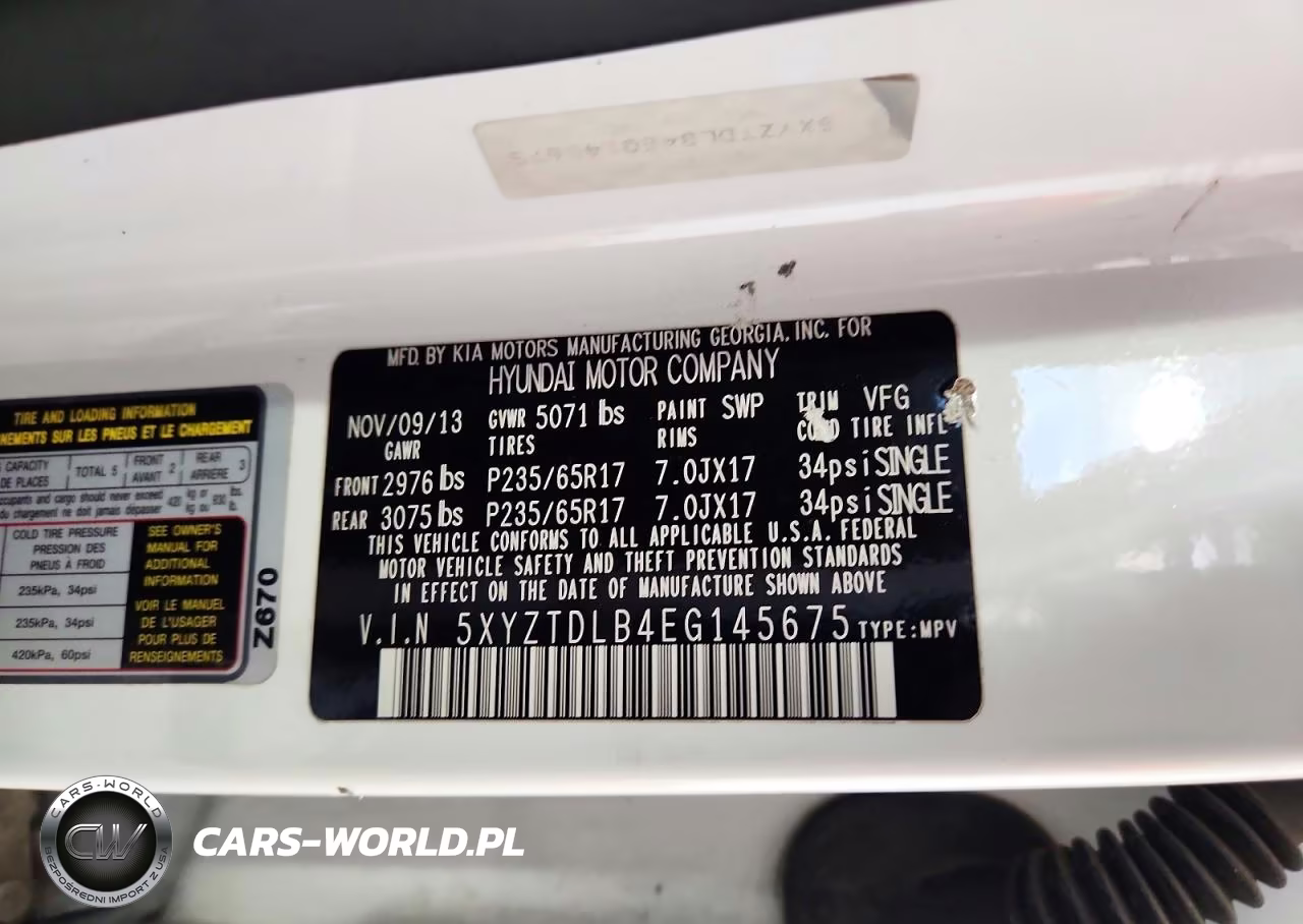 2014 Hyundai Santa Fe Sport 2.4L VIN:5XYZTDLB4EG145675 - 13