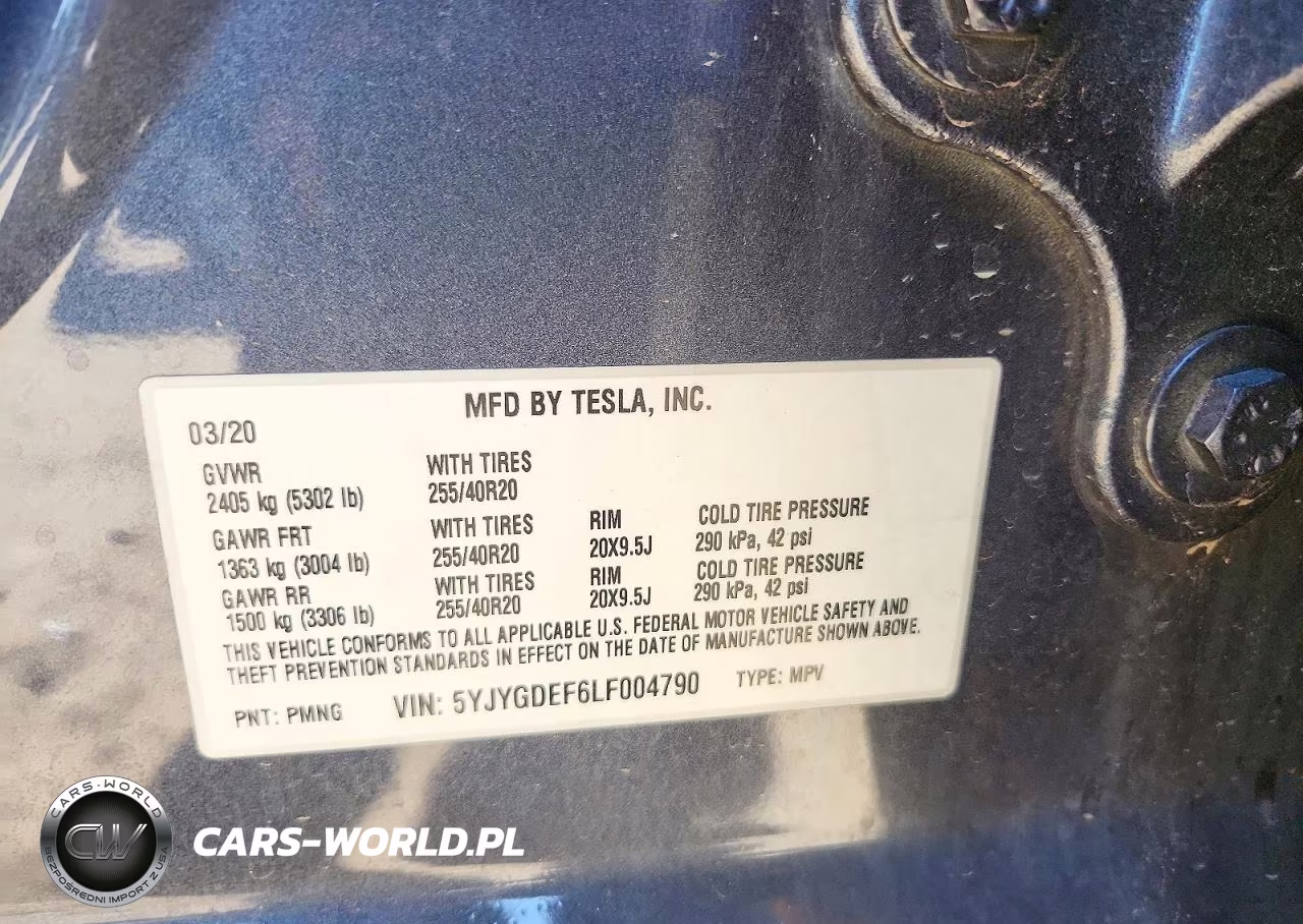 2020 Tesla Model Y VIN:5YJYGDEF6LF004790 - 12