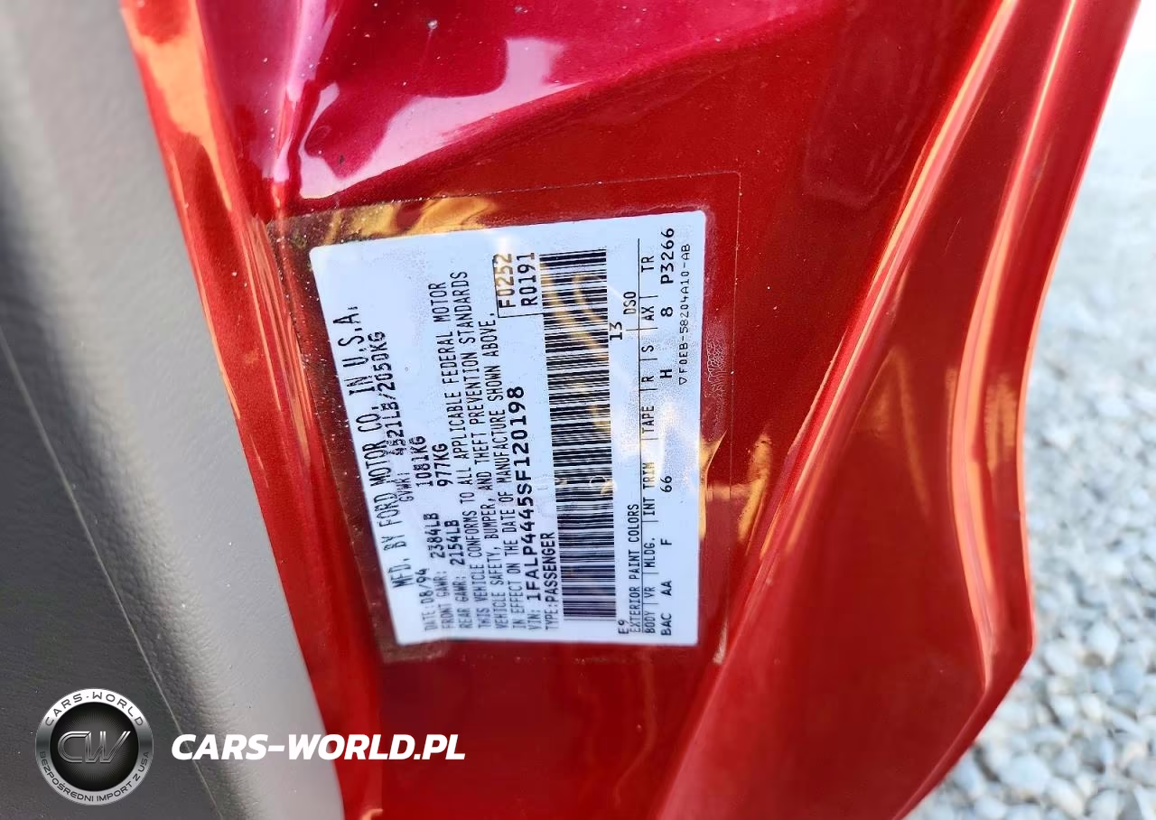 1995 Ford Mustang VIN:1FALP4445SF120198 - 12