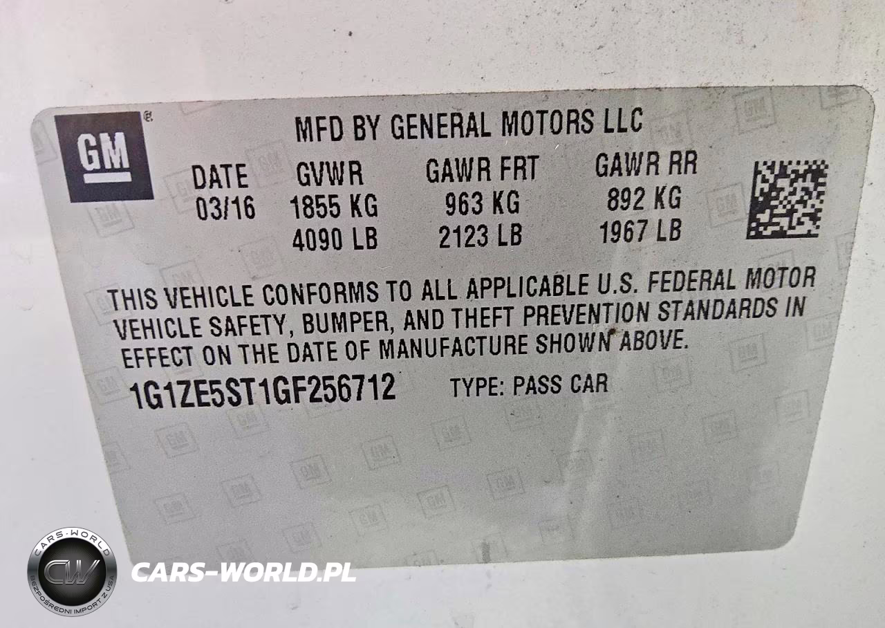 2016 Chevrolet Malibu Lt VIN:1G1ZE5ST1GF256712 - 12