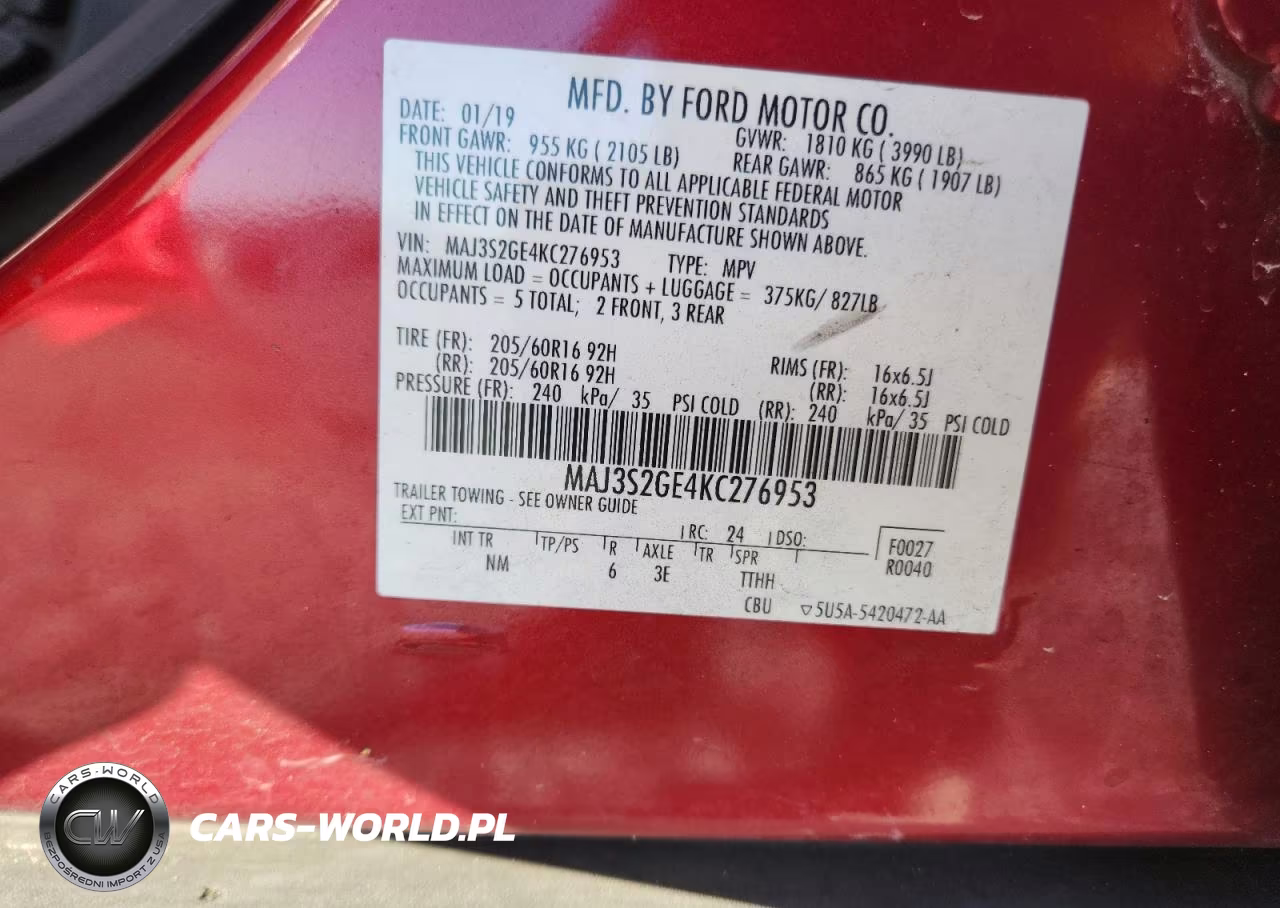 2019 Ford Ecosport Se VIN:MAJ3S2GE4KC276953 - 13