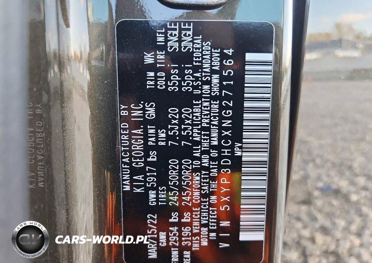 2022 Kia Telluride Ex VIN:5XYP3DHCXNG271564 - 14